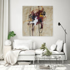 Closely Listening by Daleno Art on GIANT ART - brown abstract