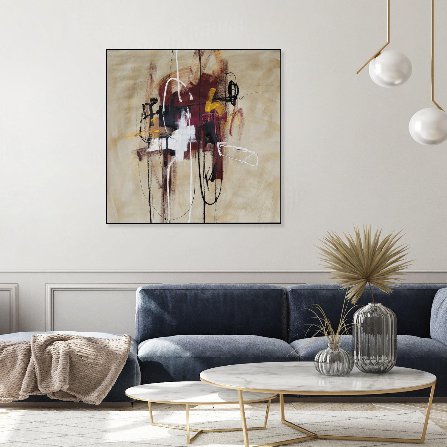 Closely Listening by Daleno Art on GIANT ART - brown abstract