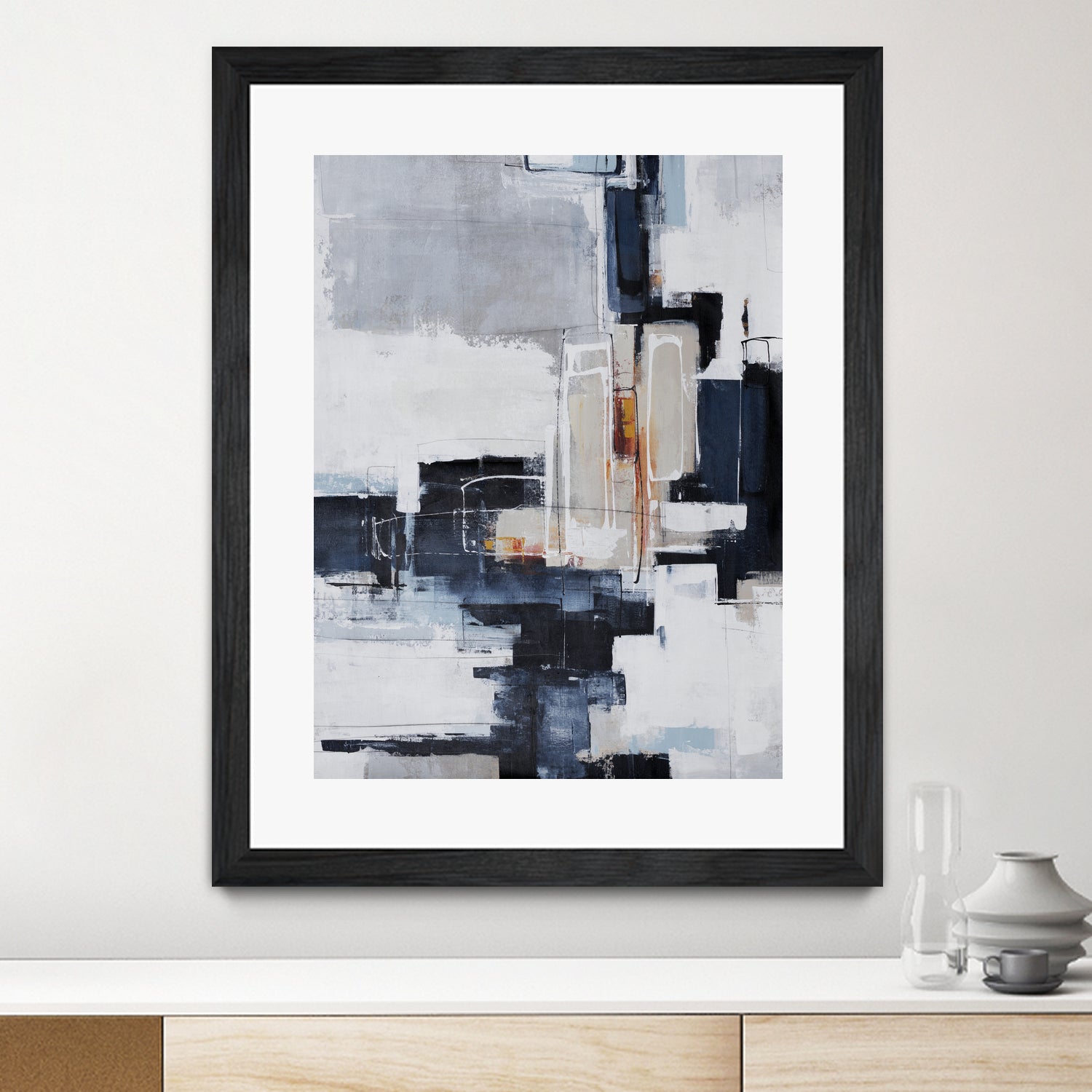 Top Tier by Daleno Art on GIANT ART - grey abstract