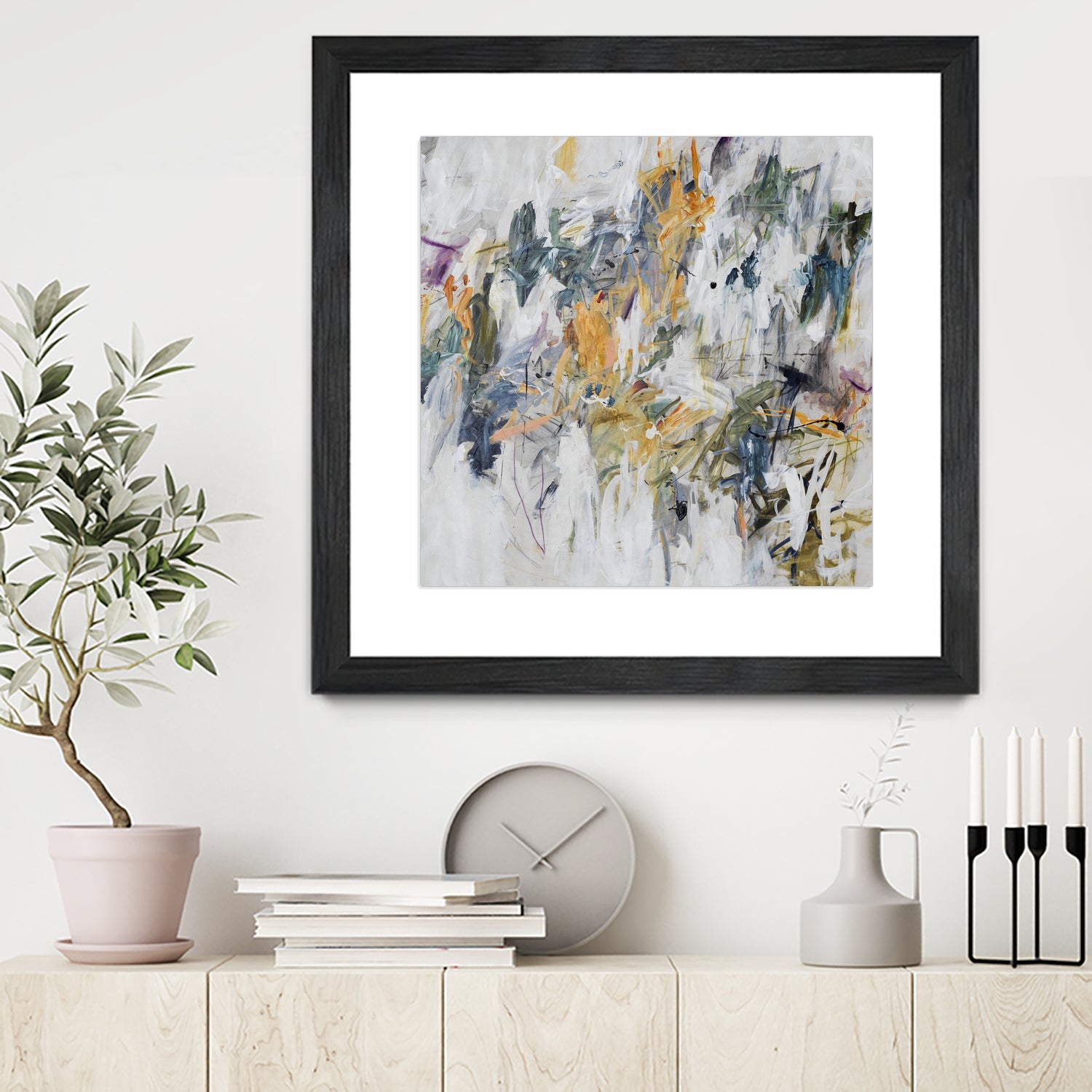 Bright Spring Ahead II by Daleno Art on GIANT ART - yellow abstract