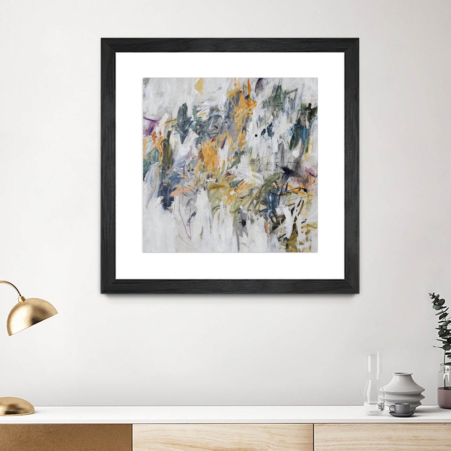 Bright Spring Ahead II by Daleno Art on GIANT ART - yellow abstract