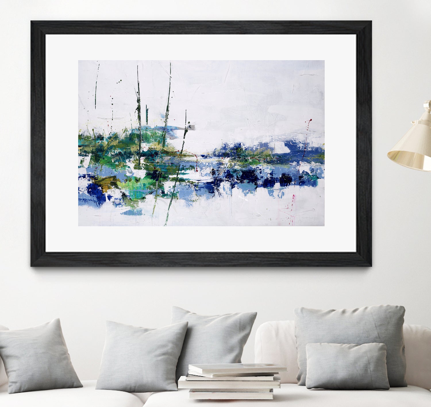 Field and Stream by Daleno Art on GIANT ART - blue absrtact