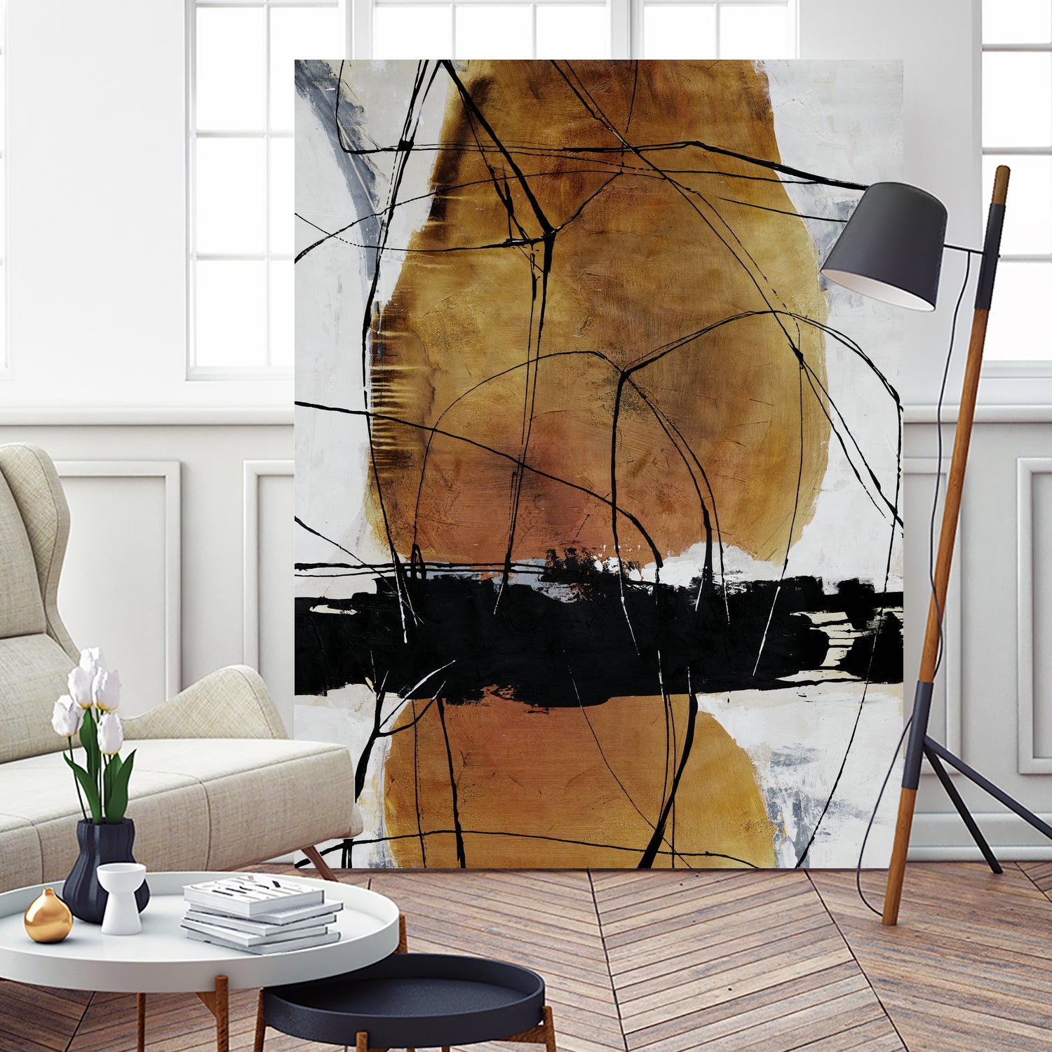 Magic Saw by Daleno Art on GIANT ART - brown abstract