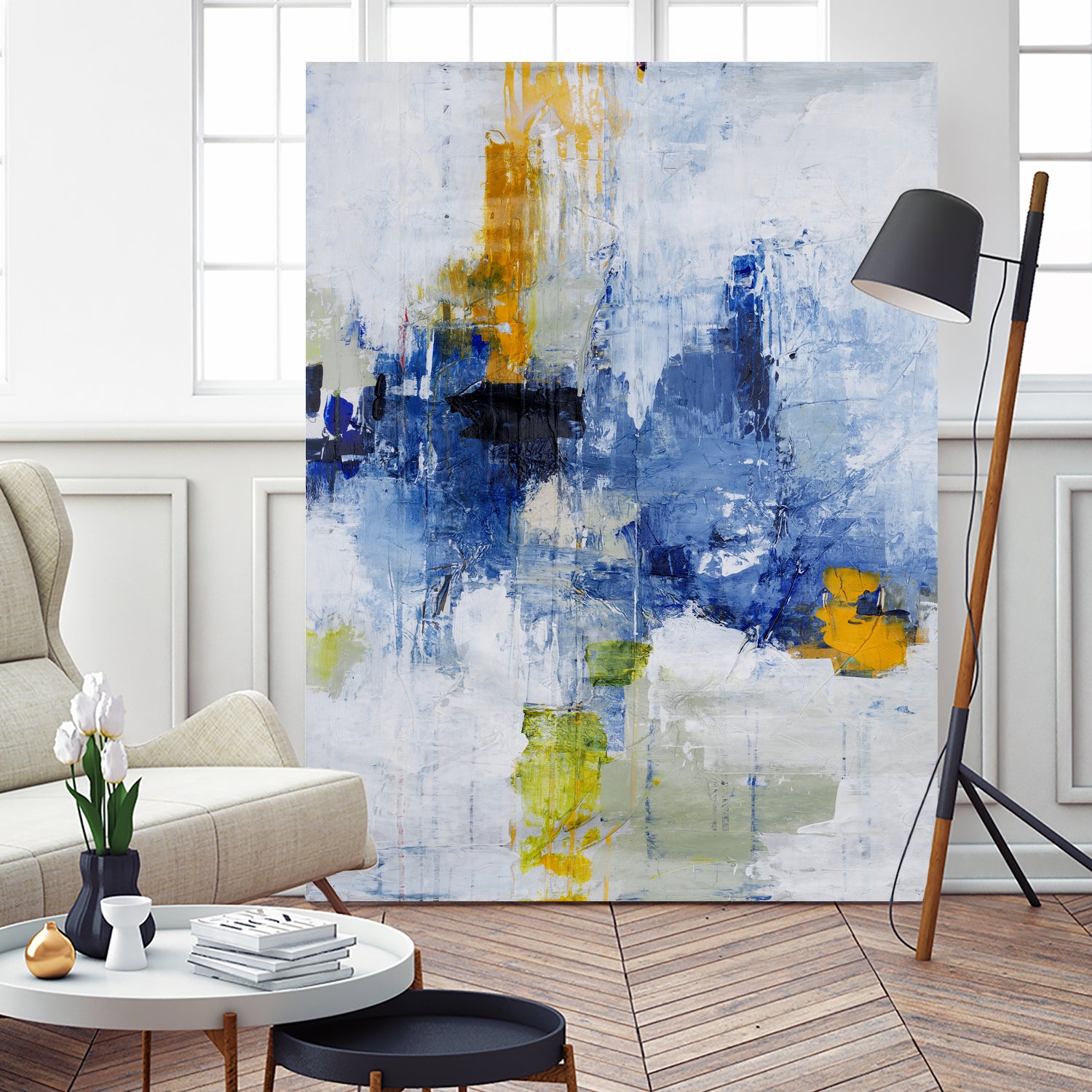 Created In Travel by Daleno Art on GIANT ART - blue abstract