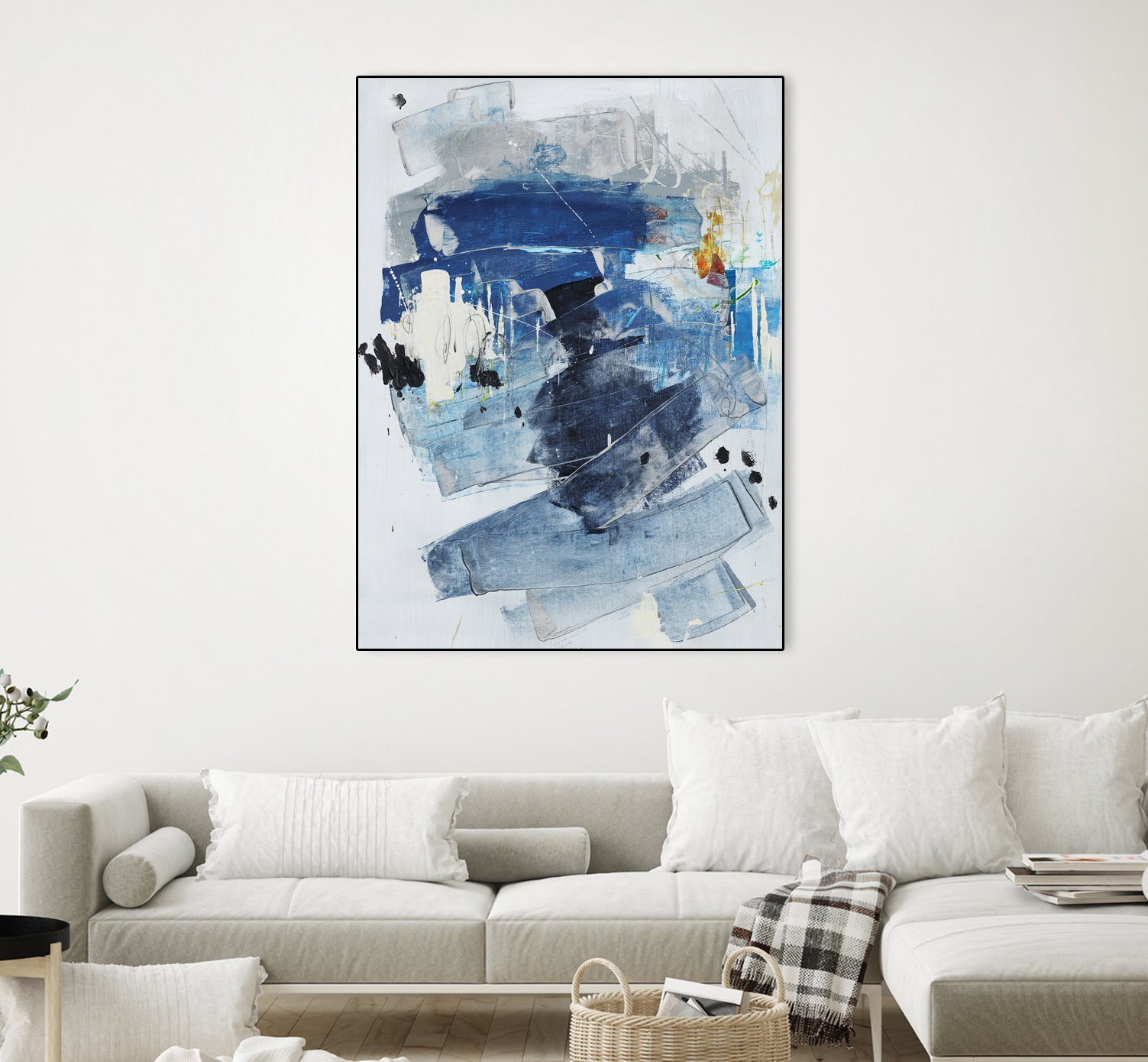 Toss Up I by Daleno Art on GIANT ART - blue abstract