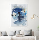 Toss Up I by Daleno Art on GIANT ART - blue abstract