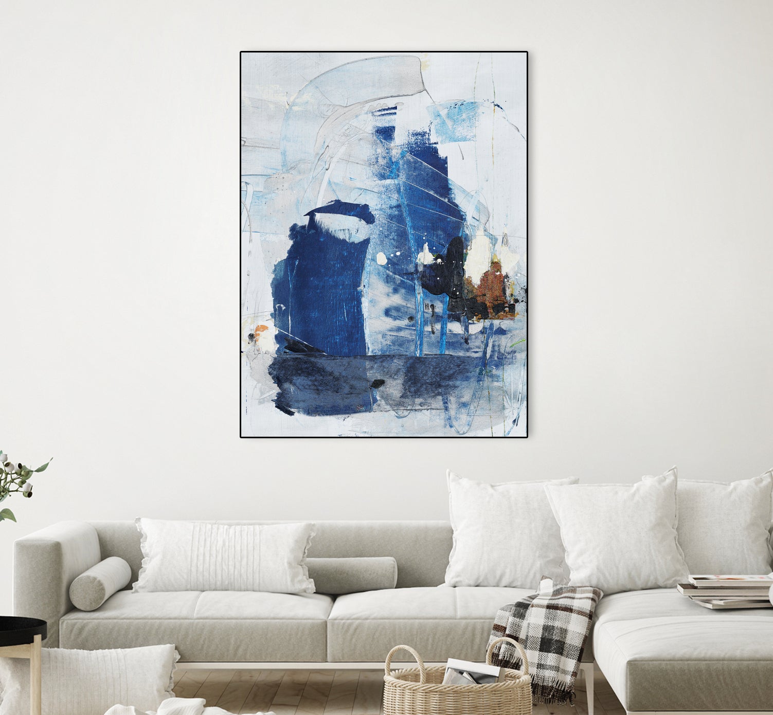 Toss Up II by Daleno Art on GIANT ART - blue abstract