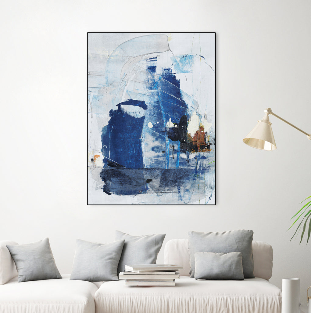 Toss Up II by Daleno Art on GIANT ART - blue abstract