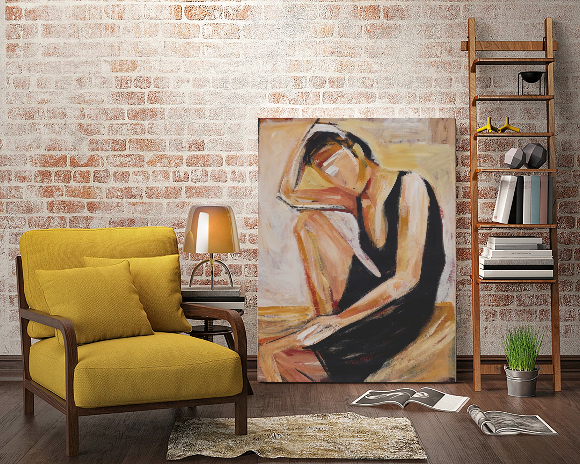 Cocktail Attire by Daleno Art on GIANT ART - black abstract