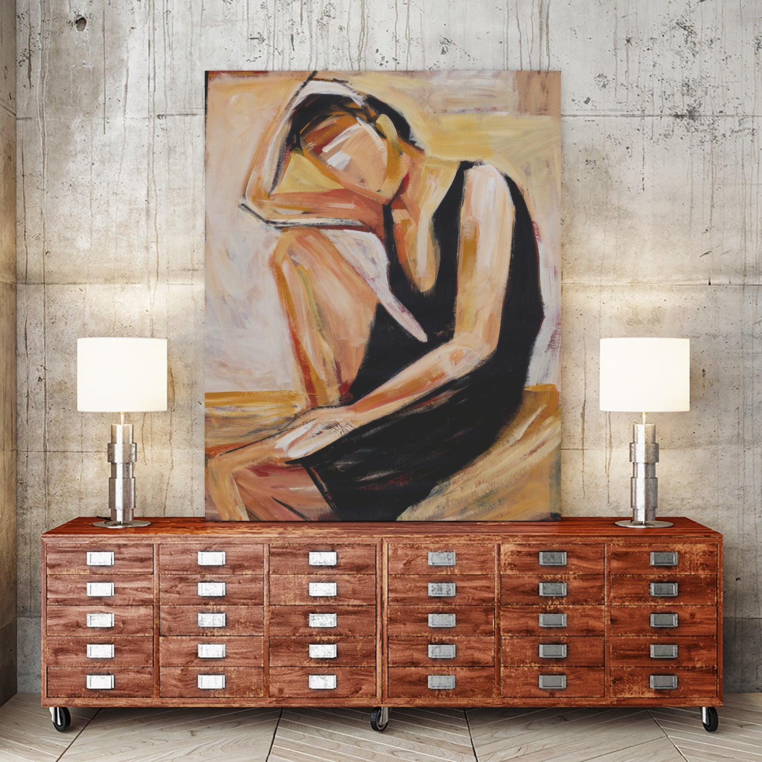 Cocktail Attire by Daleno Art on GIANT ART - black abstract