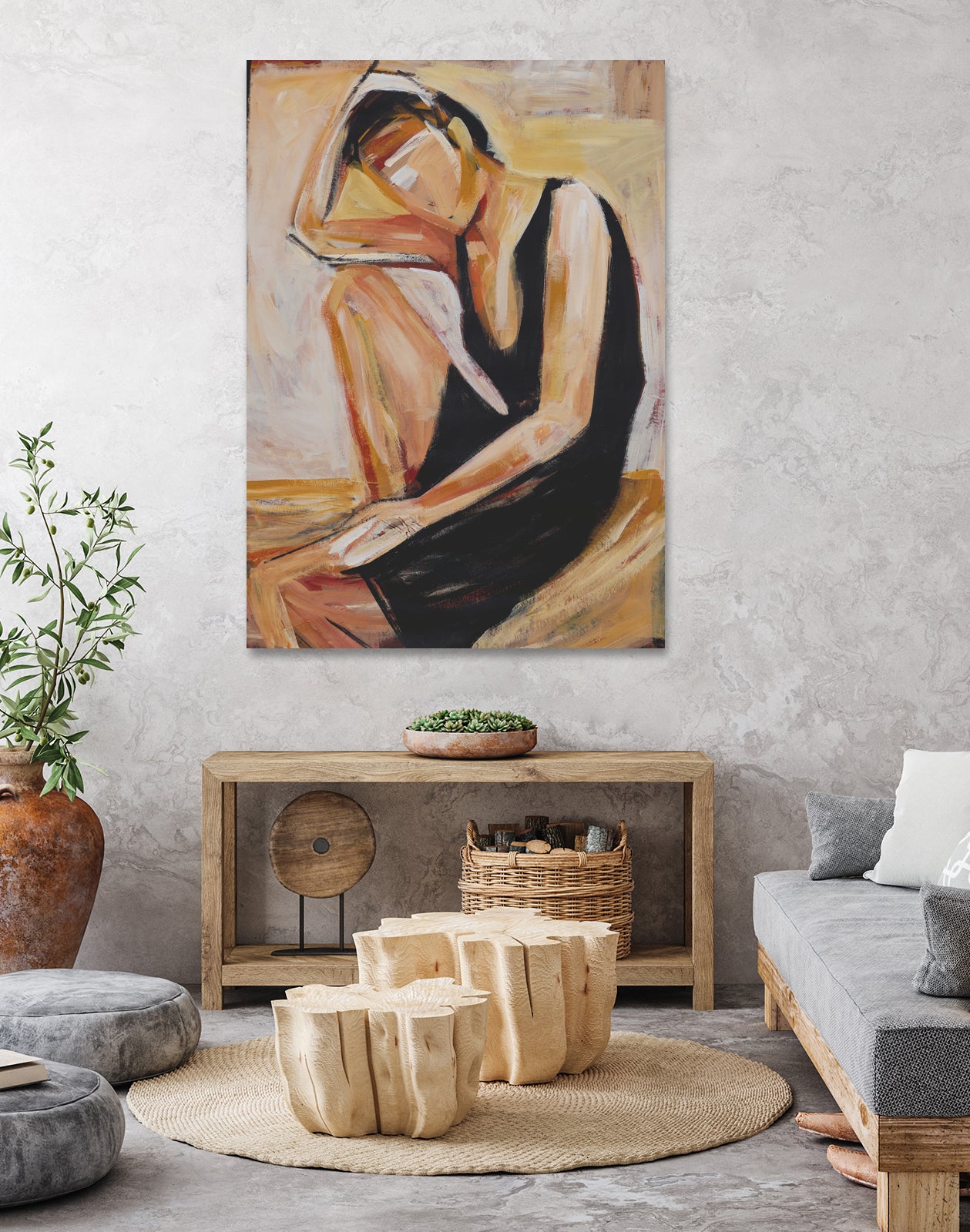 Cocktail Attire by Daleno Art on GIANT ART - black abstract