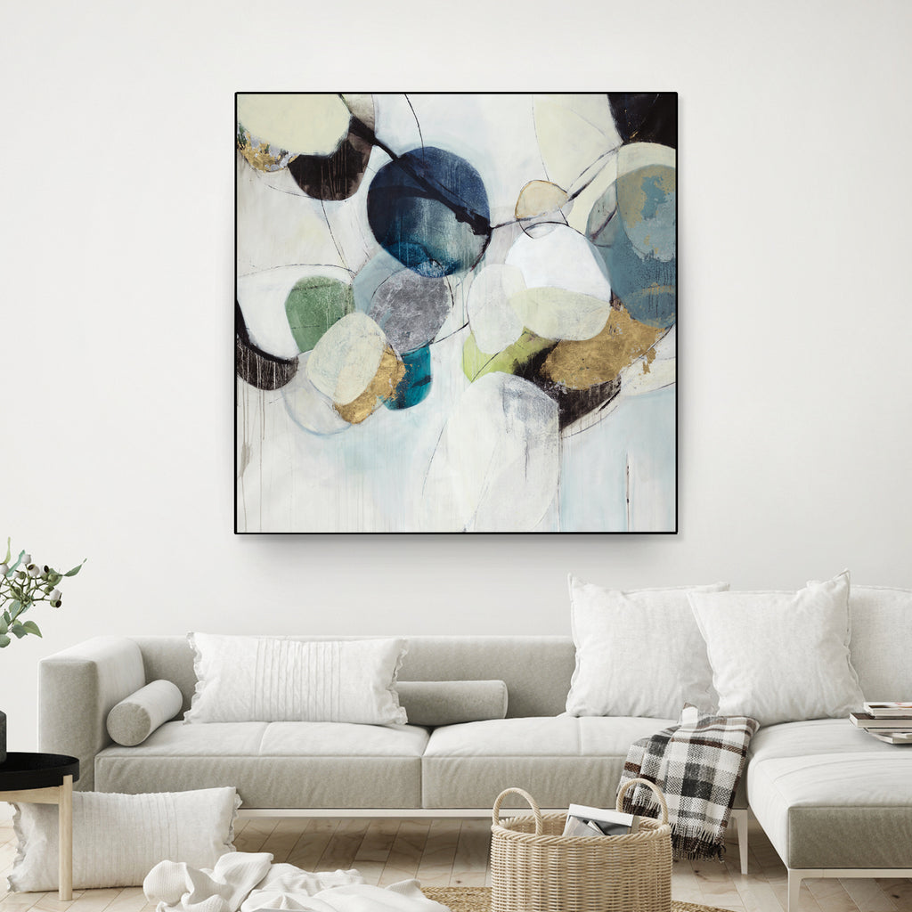 Bonding Moments by Daleno Art on GIANT ART - blue abstract