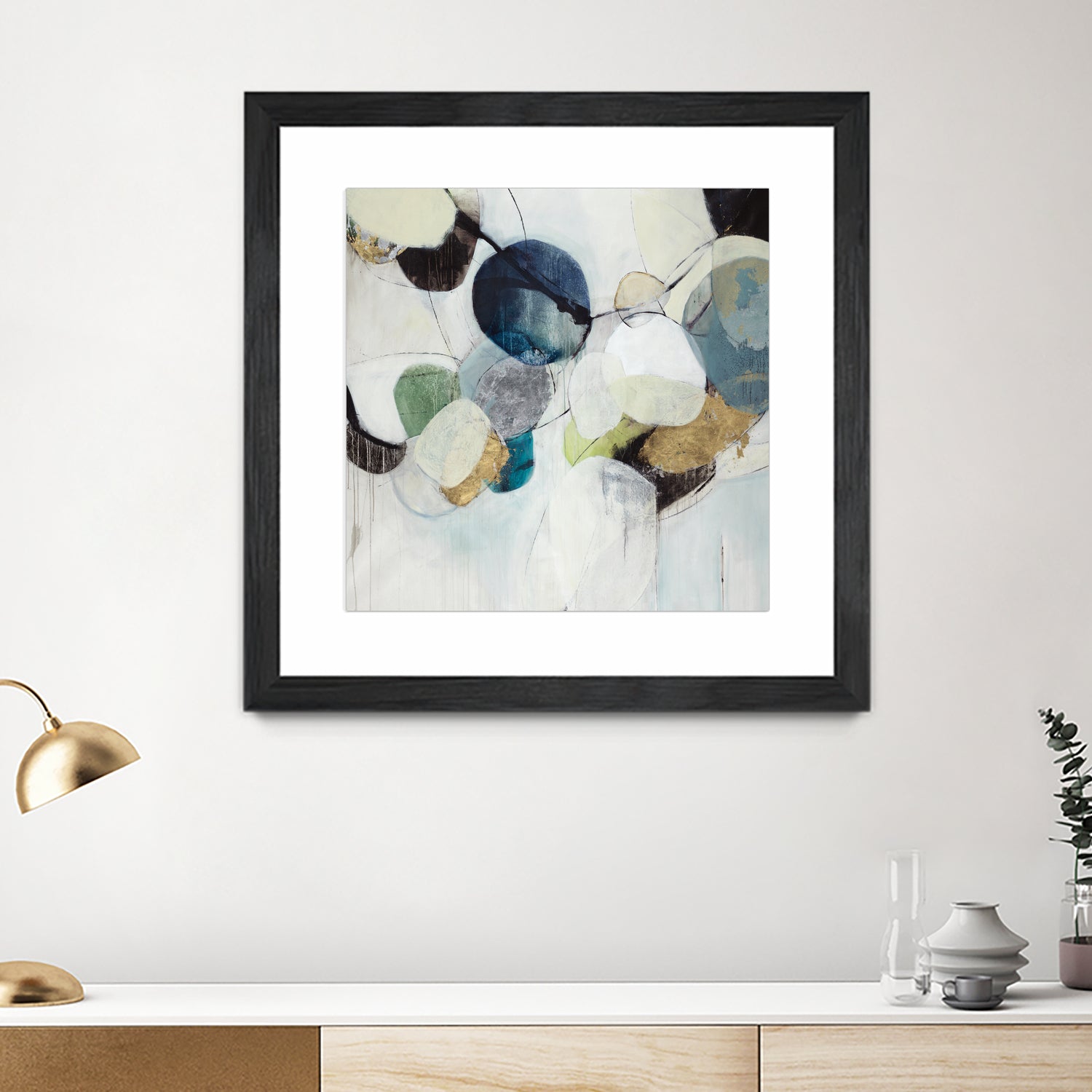 Bonding Moments by Daleno Art on GIANT ART - blue abstract