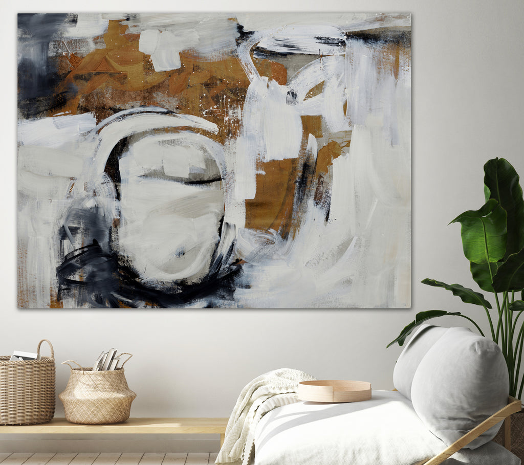 Blanket Wrapped by Daleno Art on GIANT ART - brown abstract