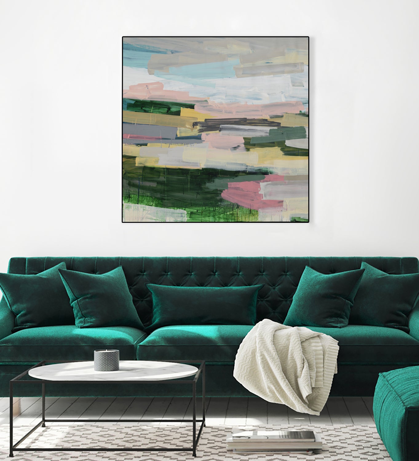 Wine Tour II by Daleno Art on GIANT ART - green abstract