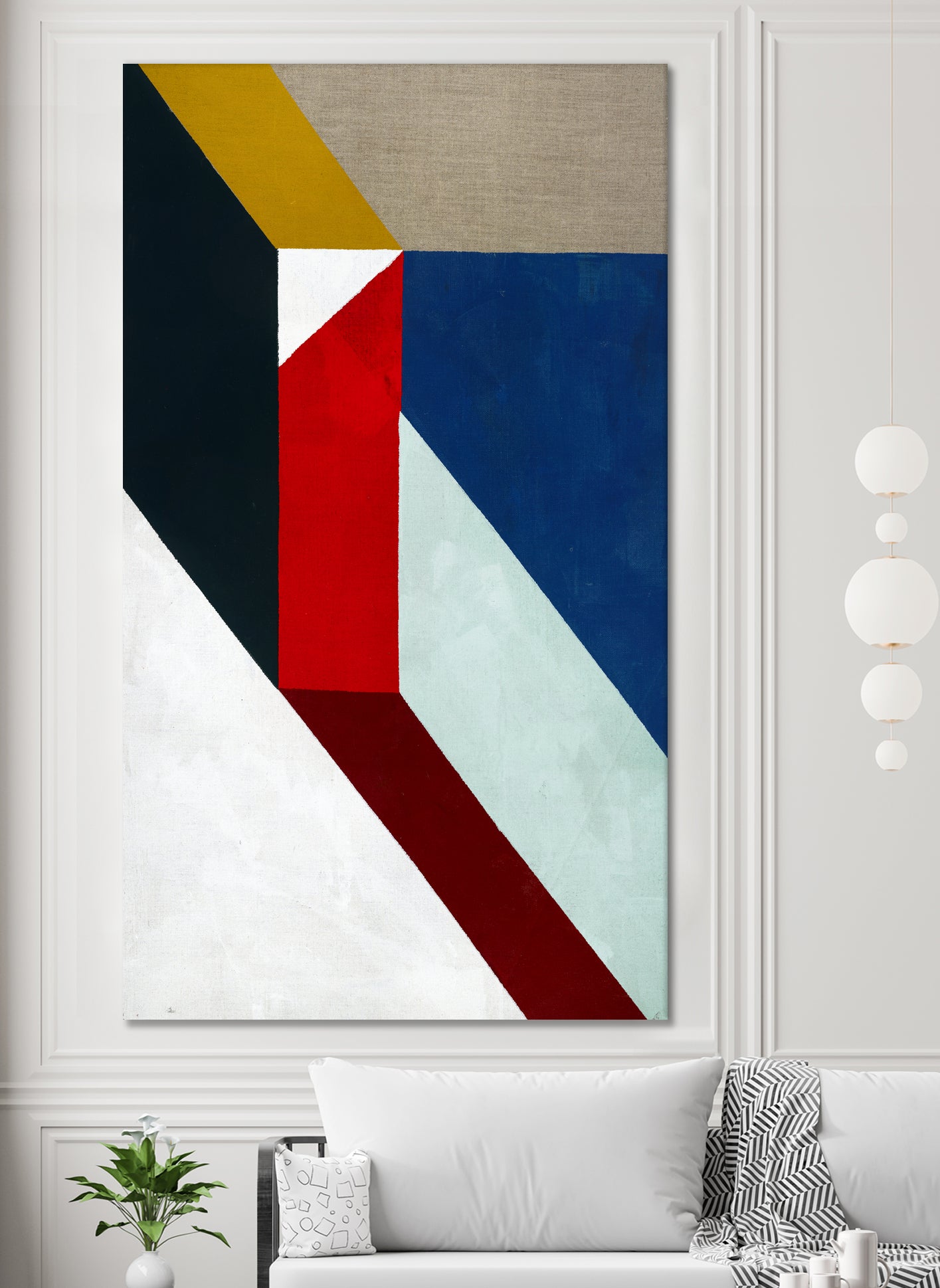 Primary Shapes 1 by STA Studio on GIANT ART - white abstract pattern