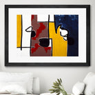 Harbor II by Lee Crew on GIANT ART - yellow abstract pattern