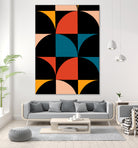 Monochrome Patterns 9 in Multi by NM Studio on GIANT ART - red abstract pattern