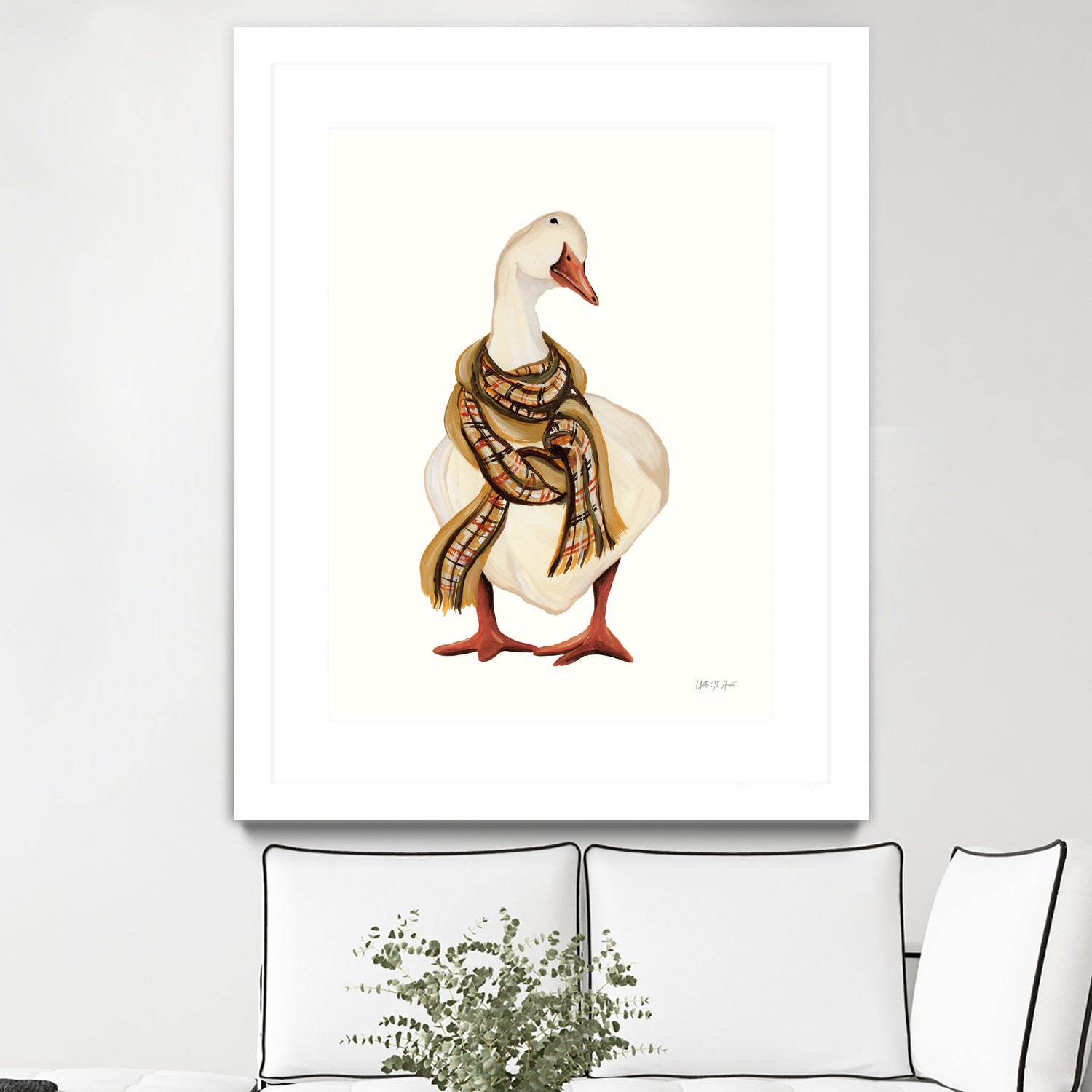 Goose with Scarf by Yvette St. Amant on GIANT ART - animal