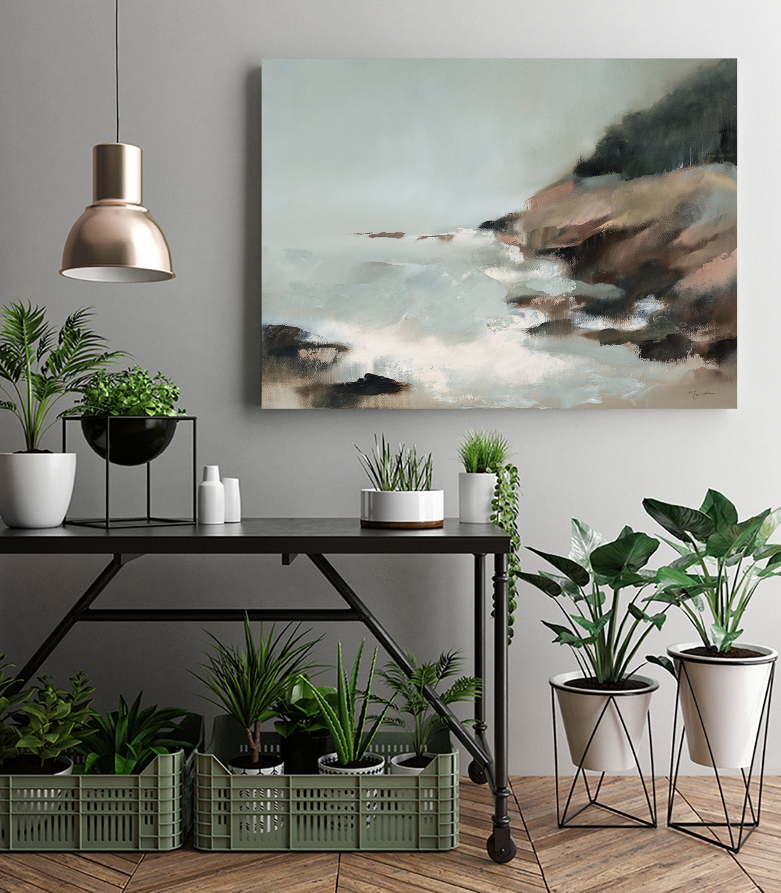 Acadia by Maggie Sackmann on GIANT ART - abstract cloud dancer 