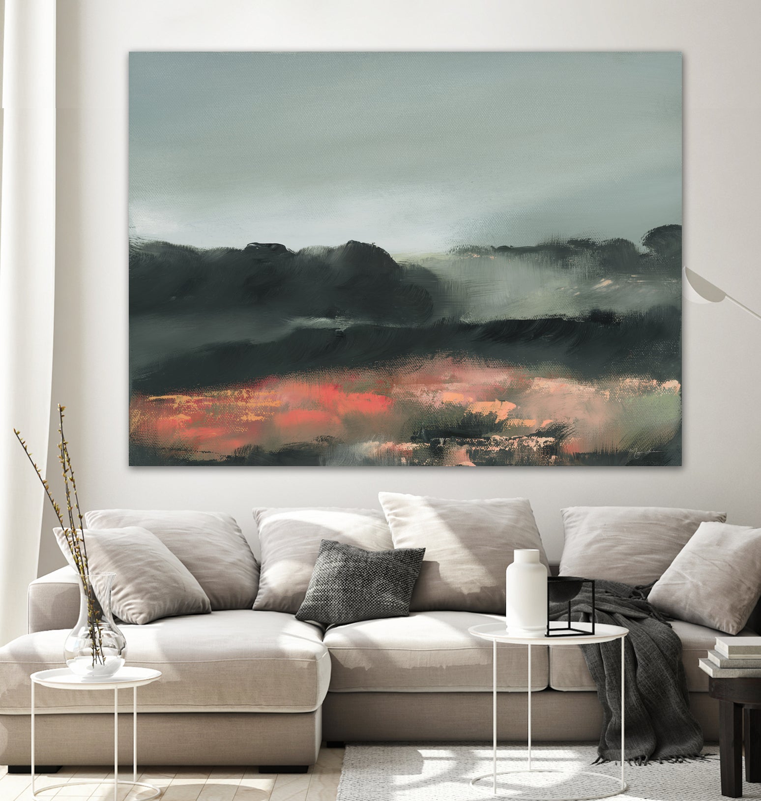 Ruby Meadow by Maggie Sackmann on GIANT ART - abstract