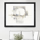 Improvisation I Gray by Mike Schick on GIANT ART - white watercolour soft abstract 