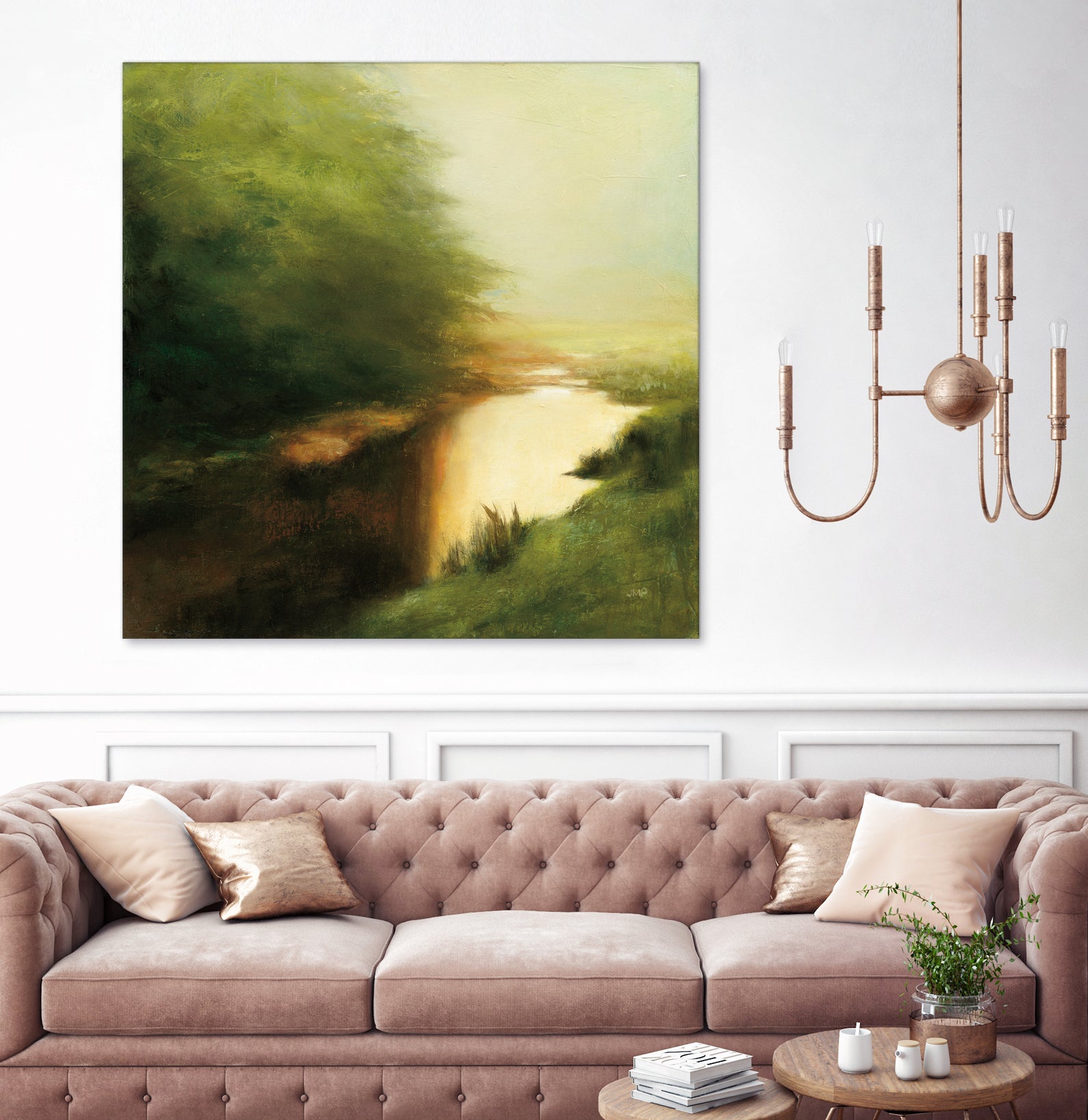 Spring Morning by Julia Purinton on GIANT ART - brown landscape