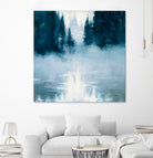 Boundary Waters by Julia Purinton on GIANT ART - blue landscape