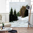 Winter on Grand Mesa by Pamela Munger on GIANT ART - gray brown