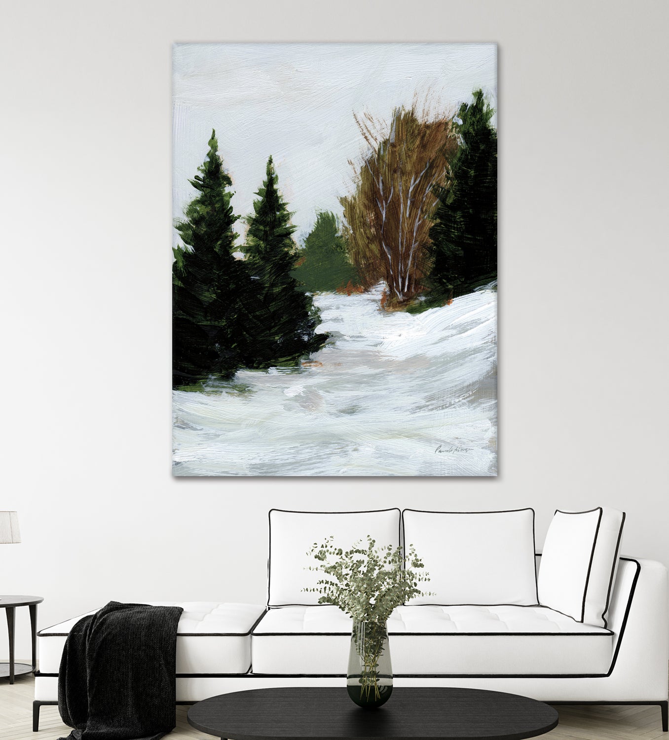 Winter on Grand Mesa by Pamela Munger on GIANT ART - gray brown