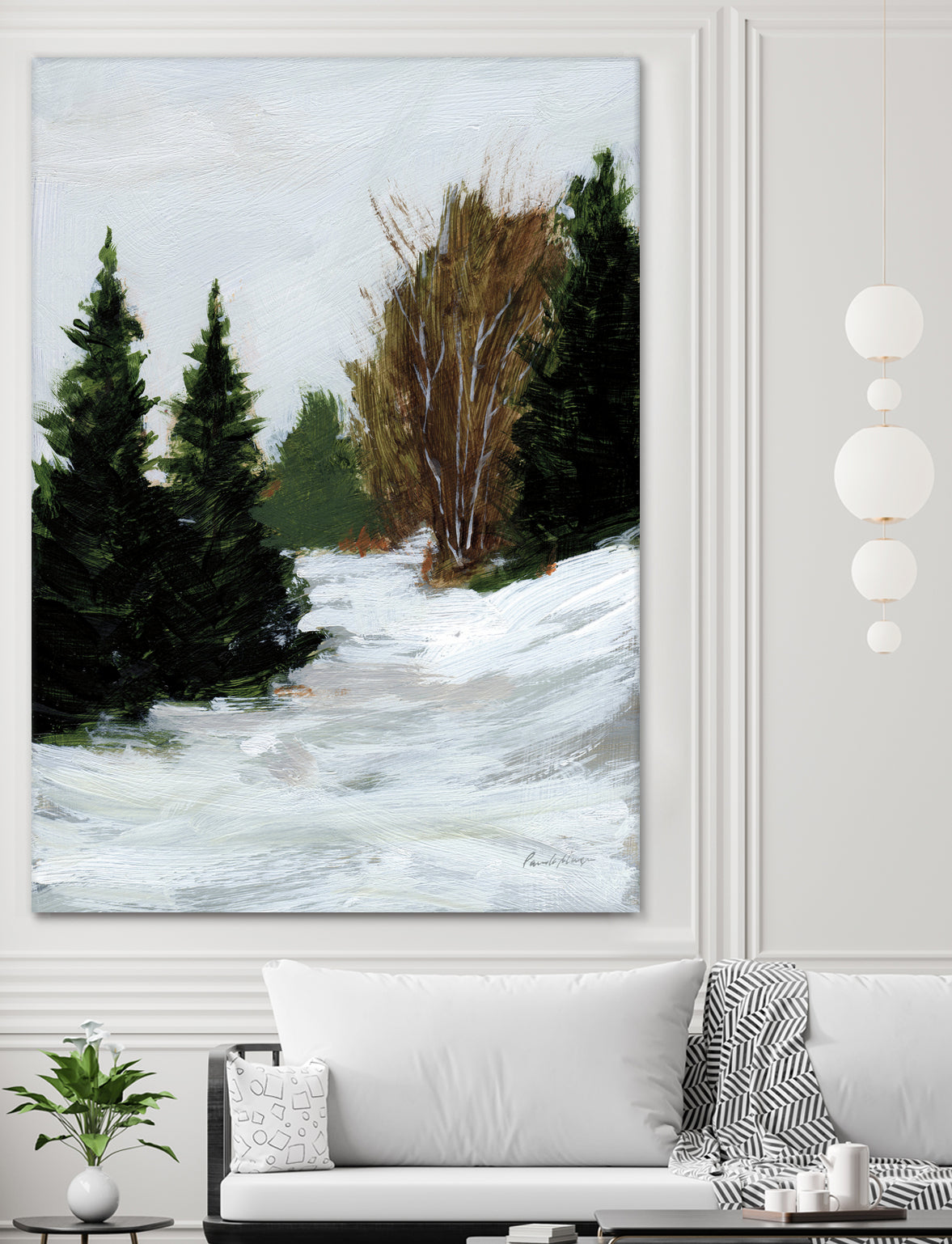 Winter on Grand Mesa by Pamela Munger on GIANT ART - gray brown