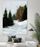 Winter on Grand Mesa by Pamela Munger on GIANT ART - gray brown