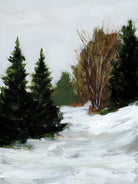 Winter on Grand Mesa by Pamela Munger on GIANT ART - gray brown