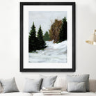 Winter on Grand Mesa by Pamela Munger on GIANT ART - gray brown