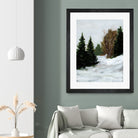 Winter on Grand Mesa by Pamela Munger on GIANT ART - gray brown