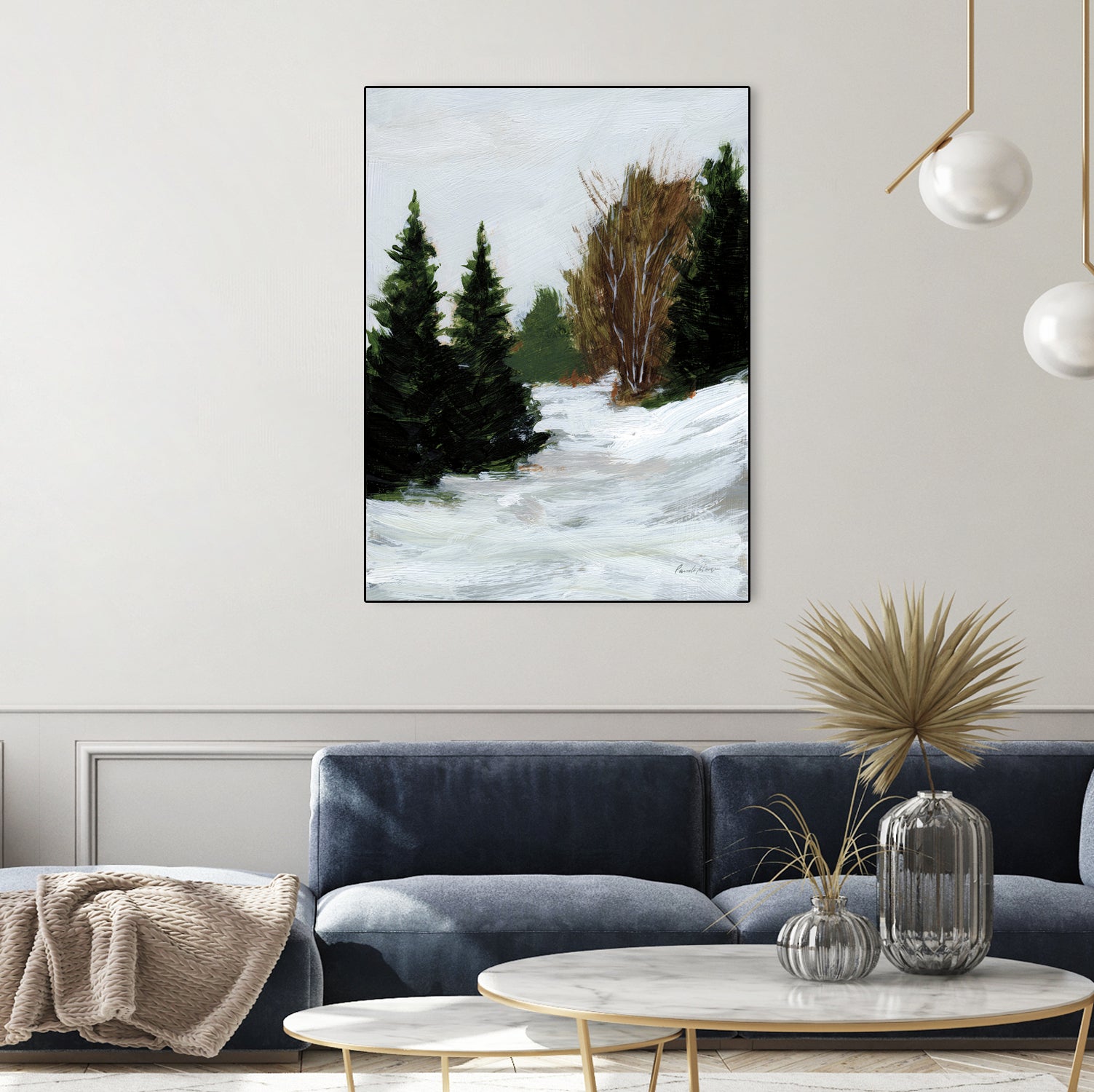 Winter on Grand Mesa by Pamela Munger on GIANT ART - gray brown