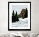 Winter on Grand Mesa by Pamela Munger on GIANT ART - gray brown