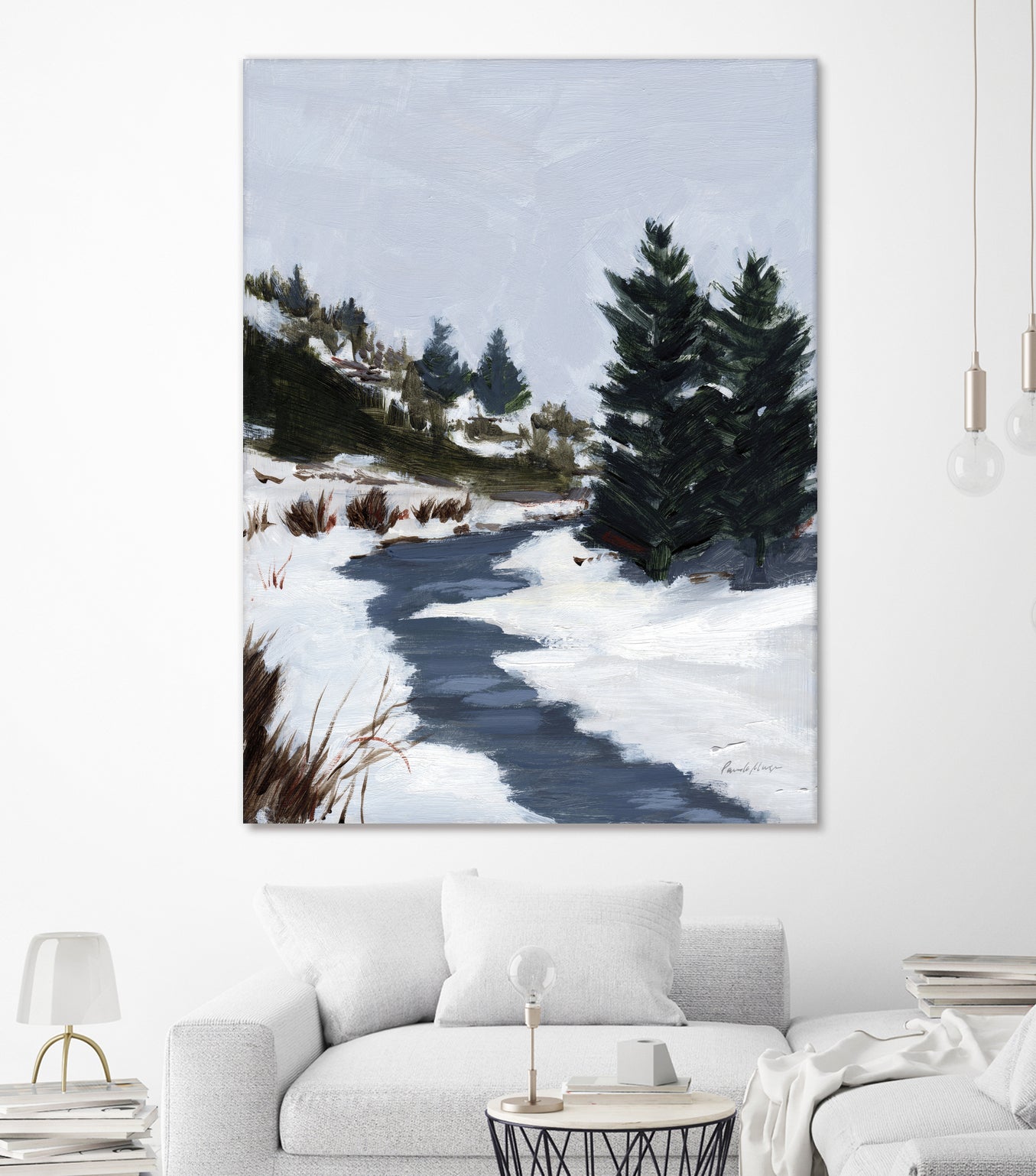 Winter Trails by Pamela Munger on GIANT ART - brown landscape