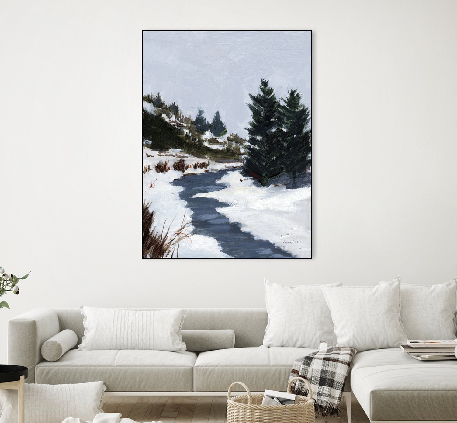 Winter Trails by Pamela Munger on GIANT ART - brown landscape