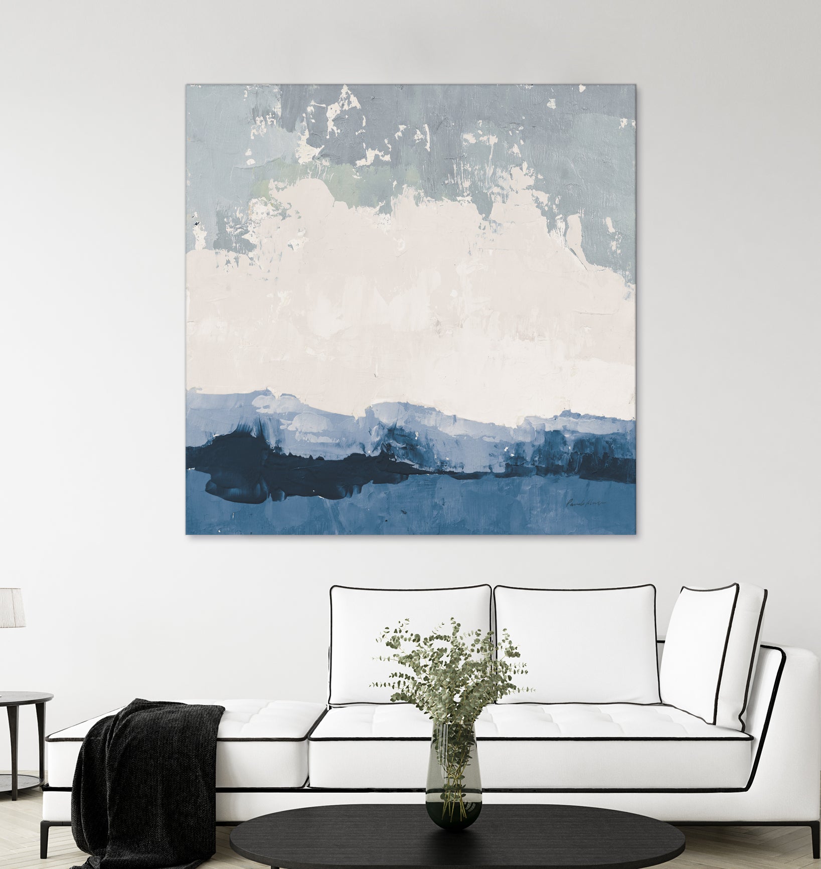 Coastal Landscape by Pamela Munger on GIANT ART - blue abstract