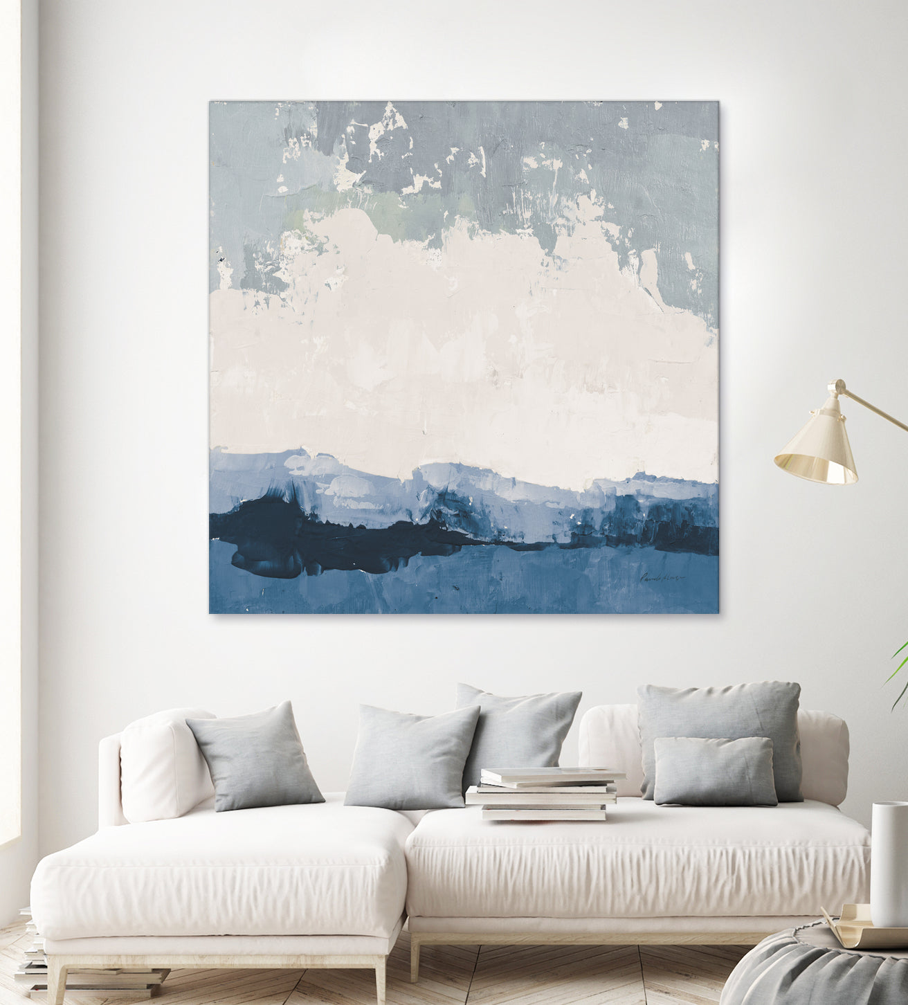 Coastal Landscape by Pamela Munger on GIANT ART - blue abstract