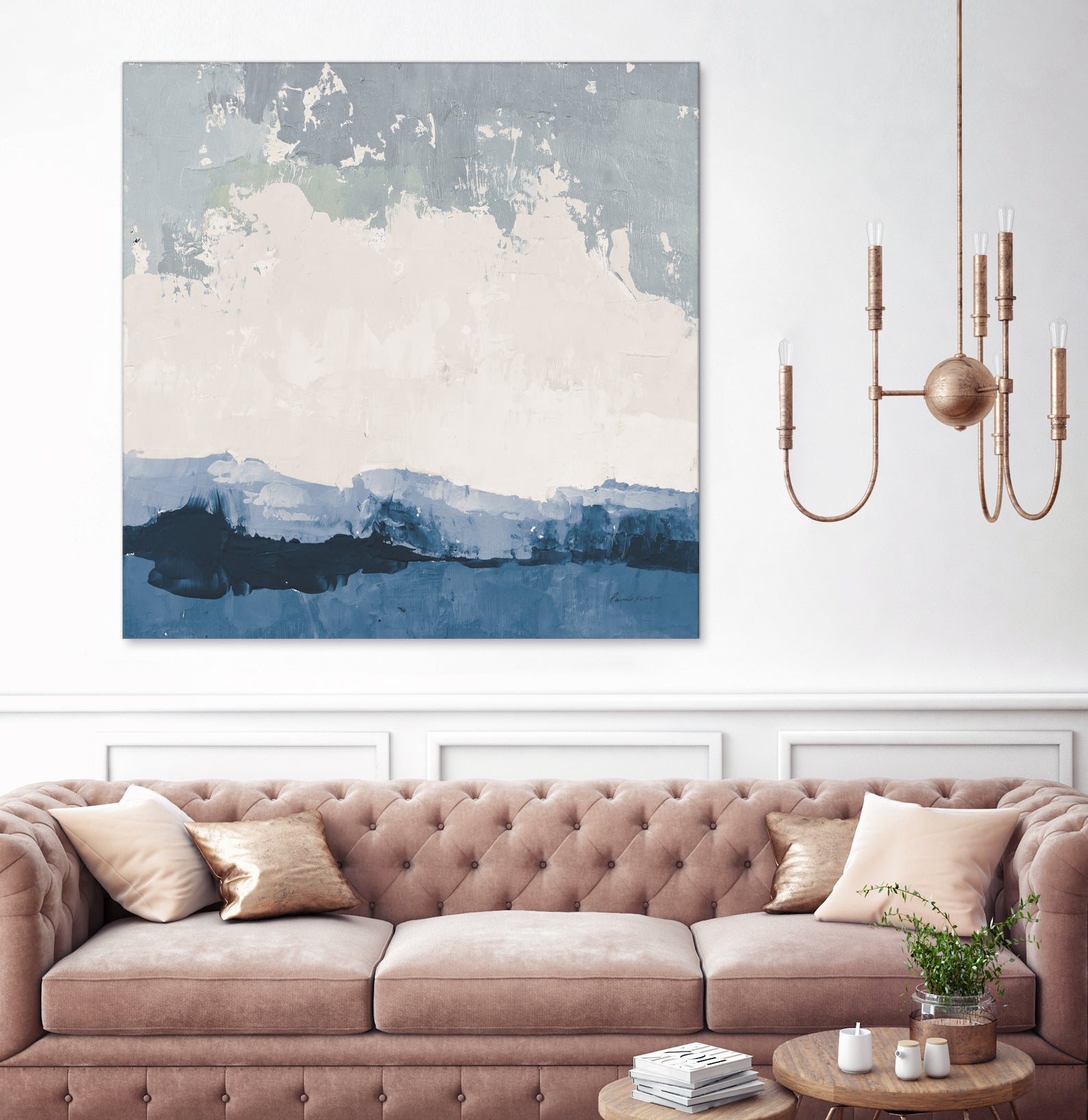 Coastal Landscape by Pamela Munger on GIANT ART - blue abstract