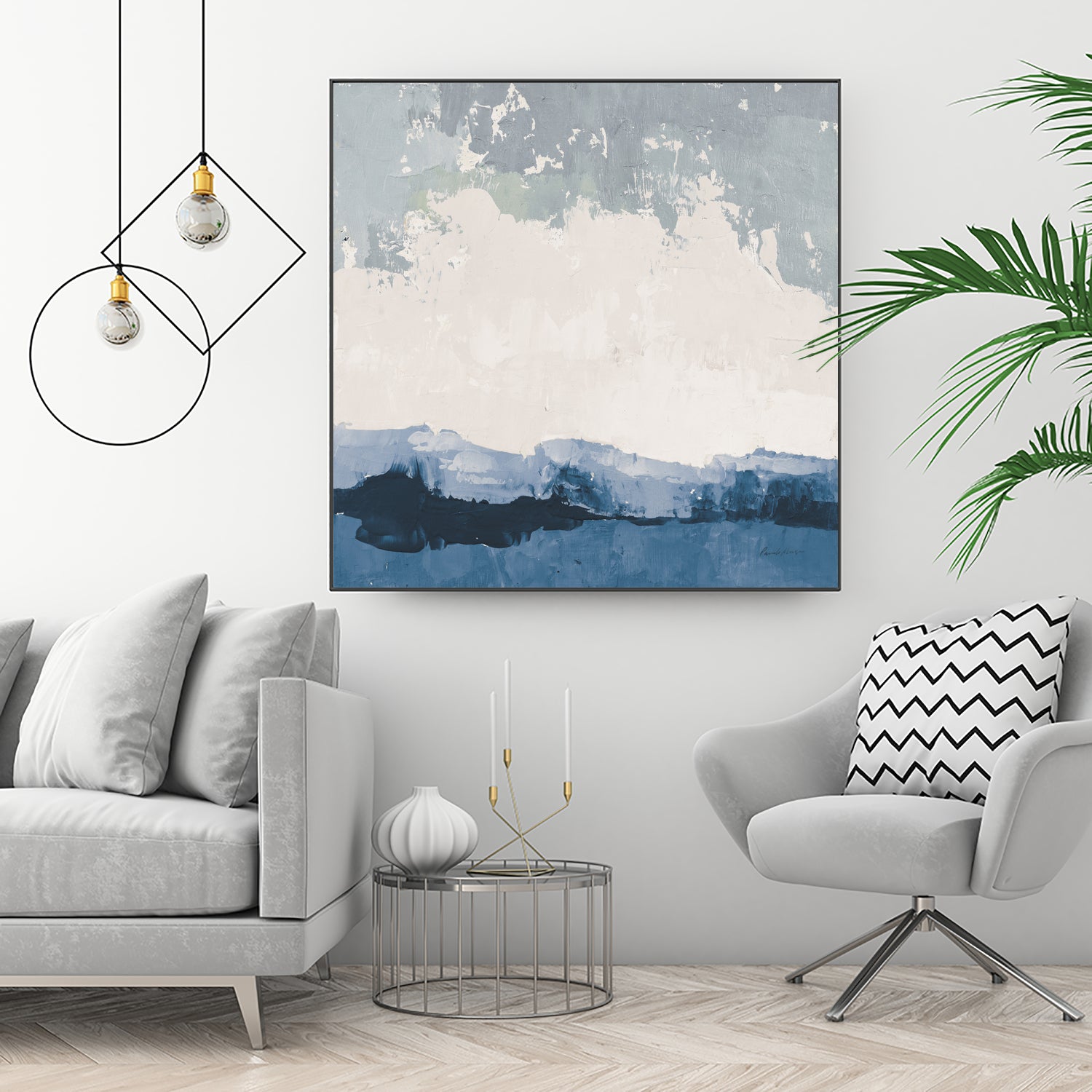 Coastal Landscape by Pamela Munger on GIANT ART - blue abstract