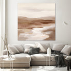 Cinnamon Riverbank I Light by Silvia Vassileva on GIANT ART - banks abstract