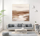 Cinnamon Riverbank I Light by Silvia Vassileva on GIANT ART - banks abstract