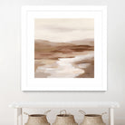 Cinnamon Riverbank I Light by Silvia Vassileva on GIANT ART - banks abstract