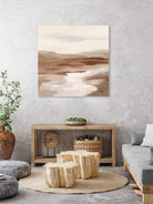 Cinnamon Riverbank I Light by Silvia Vassileva on GIANT ART - banks abstract