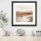 Cinnamon Riverbank I Light by Silvia Vassileva on GIANT ART - banks abstract