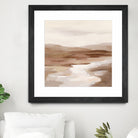 Cinnamon Riverbank I Light by Silvia Vassileva on GIANT ART - banks abstract