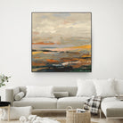 Warm Bay I by Silvia Vassileva on GIANT ART - blue abstract